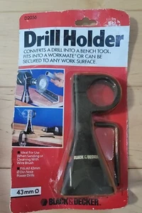 Black And Decker Bench Drill Holder - Fits All 43mm Din Nose Power Drills - Picture 1 of 7