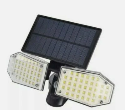 FARETTO LED DA ESTERNO CON PANNELLO SOLARE SENSORE DI MOVIMENTO CREPUSCOLARE - Immagine 1 di 4
