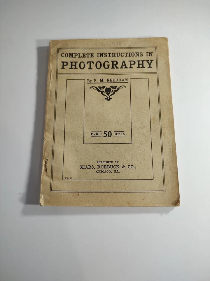 C. 1908 Sears and Roebuck Instrucción Completa en Fotografía Foto 1 de 4