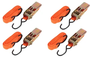4 Stück Ratschengurte Zurrgurte 25 mm/5 m endlos Krallenzurrung handlich Schwerlast S Haken - Bild 1 von 11