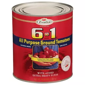 Escalon 6 in 1 All Purpose Ground Tomatoes, 6 lb 9 oz Can , Fast Ship USA - Picture 1 of 9