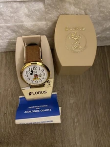NEW Disney LORUS Mickey Mouse Wristwatch, sealed in original plastic case - Picture 1 of 3
