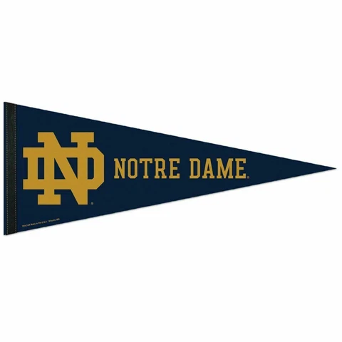 Notre Dame Blue Roll Up PREMIUM FELT PENNANT 12"x30 Wincraft Cover