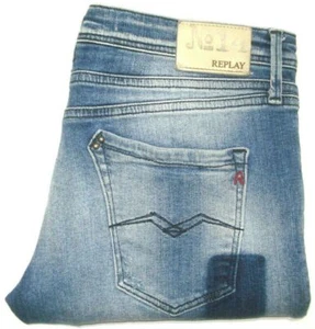 REPLAY WOMENS SIZE W29 X L32 JODEY ARTISAN WASH CUSTOM HAND MADE BLUE JEANS - Picture 1 of 9