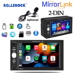 Autoradio 7" 2 Din per Android Auto/CarPlay Bluetooth MP5 con Microfono - Foto 1 di 8