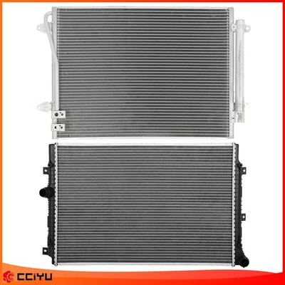 Assembly Radiator & AC Condenser For 2016 17-2019 Volkswagen Passat 1.8L 2.0L L4 - Image 1 of 4