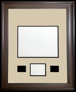 Duck stamp and Print Brown Wood Frame, two stamp and one large cutout - Picture 1 of 2
