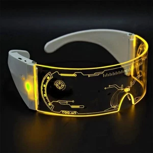 Gafas de ciclismo con luz LED - Gafas de noche brillantes frescas, seguridad anti-impacto, bicicleta - Imagen 1 de 14