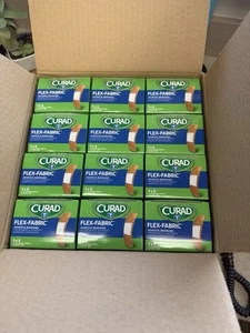 Curad Flex Fabric Adhesive Bandage Size 1”x 3" 100/Bx, 12 Bxs, 1200 in Carton - Picture 1 of 4