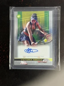 Tenis Victoria Mboko Rookie RC 2024 Topps cromado automático #TCA-VMO 1 - Imagen 1 de 2