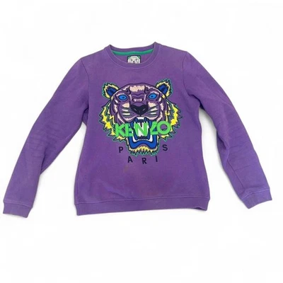 Sudadera KENZO Paris S Mujer Jungle Tiger Gráfico Cuello Redondo Bordada Foto 1 de 4