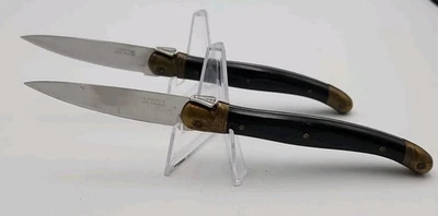 Laguiole Inox Francia JUEGO DE 2 CUCHILLOS PARA CARNE "LA ABEJA" 7,25" Longitud  Foto 1 de 4