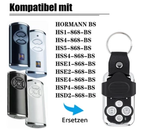 Trasmettitore manuale apriporta garage per Hörmann 868-BS HSE1/HSE2/HSE4/HS1/HS4/HS5 868MHz - Foto 1 di 5
