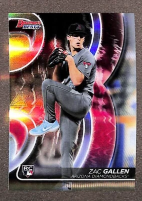 2020 Bowman's Best Zac Gallen Refractor #35 RC Diamondbacks - Image 1 of 3