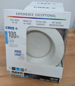 (Pack of 4) Cree 6" LED Retrofit Recessed Downlight 100W 4000K Cool White *NEW* - Picture 1 of 2