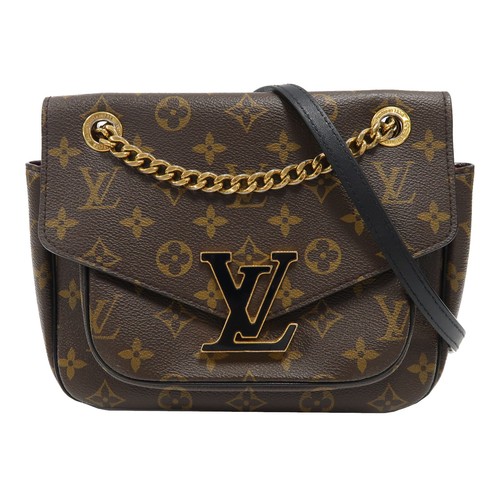 LOUIS VUITTON（LV） Borsa a tracolla Louis Vuitton LV GHW Passy borsa a catena M45592 monogramma marrone