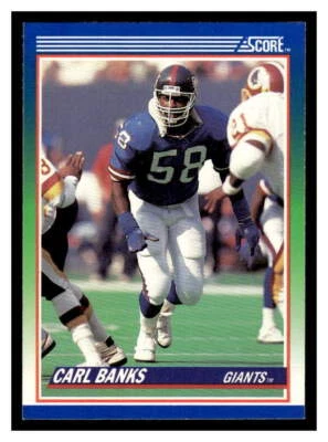 1990 Score  #91 Carl Banks - New York Giants - Image 1 of 2