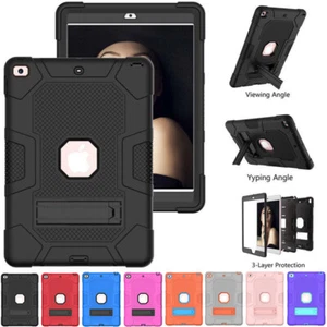 Heavy Duty Tough Case Cover For iPad 5/6/7/9/10/11th Gen Air Pro 11" 12.9" 2025 - Picture 1 of 61