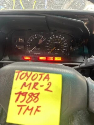 87-89 TOYOTA MR2 AW15 4AGELC NA M/T CUADRO DE INSTRUMENTOS MEDIDOR VELOCÍMETRO OEM Foto 1 de 4