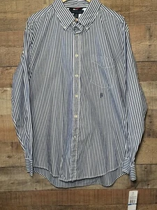 NWT Tommy Hilfiger Men's Long Sleeve Button Down Striped Shirt size XL Business - Picture 1 of 8