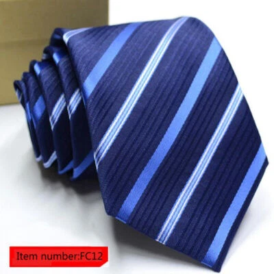 Mens Ties Neck Tie 8cm Striped Floral Paisley Classic Necktie For Men Collar * - Image 1 of 4