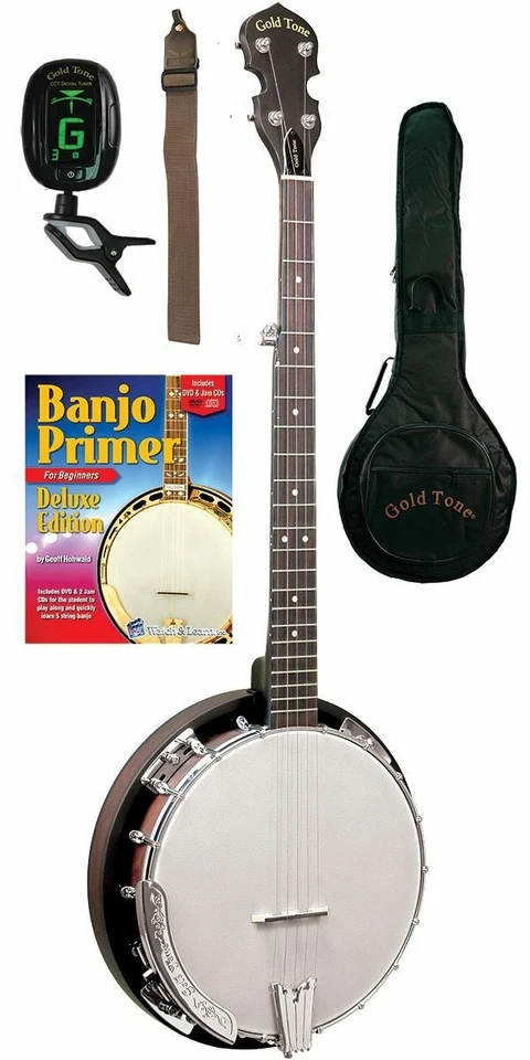 Gold Tone CC-BG Cripple Creek Banjo Bluegrass Starter Pack - Image 1 of 1