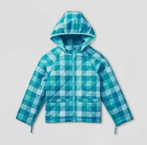 Kids' Adaptive Quilted Jacket - Cat & Jack Blue - XS (4/5) - Picture 1 of 15