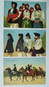 SARDINIA COSTUMES-LOT 3 POSTCARDS-C32-183 - Picture 1 of 1