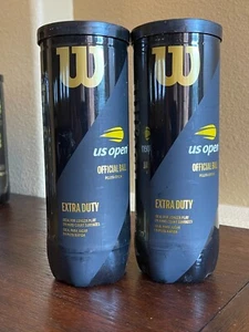 US Open Extra Duty Official Tennis Balls 2 cans Sealed New WRT106200 - Picture 1 of 3