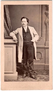 Cdv E.Garnier Greffier.Photo originale Albuminée Eugène de Paris à Toulon 1863. - Bild 1 von 2