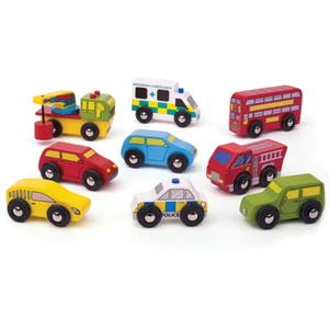 Bigjigs Rail Madera Vehículo Coche Paquete Accesorios Juego Juego - Imagen 1 de 4