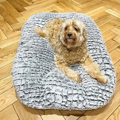 CRYSTALS LUXURY EXTRA LARGE PET DOG BED MATTRESS CRATE CUSHION, ULTRA SOFT PLUSH WASHABLE