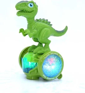 PEBBLE HUG Dinosaur Balance Car Toy Car, Wheel With Bump & Go Action, 5Dlight - Picture 1 of 6