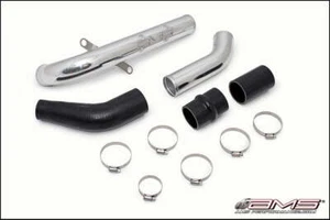 AMS Performance  Upper I/C Pipe - Black Powder Coat Fits 08-15 Mitsubishi EVO X - Picture 1 of 1