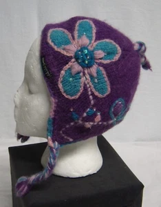 Everest Designs Winter Wollmütze Polyesterfutter & Ohrenklappen Handarbeit Kinder 5-12 - Bild 1 von 6