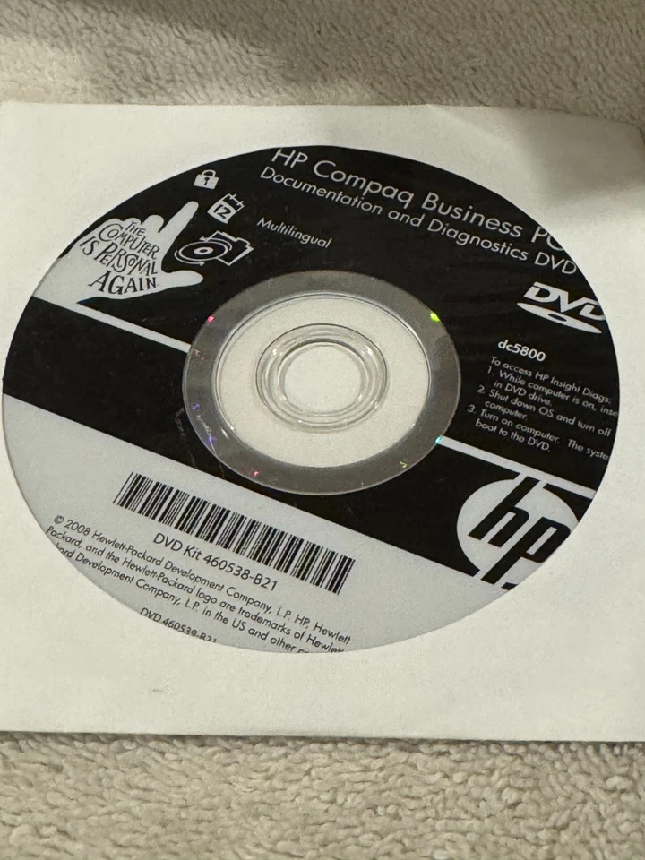 HP Compaq Business PC Documentation and Diagnostics dx2300 CD - - Image 1 of 1