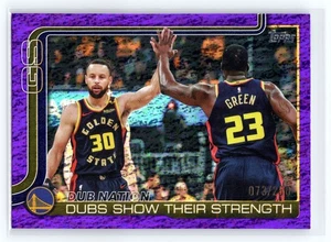 2025-26 Topps #291 Stephen Curry Dub Nation Purple Holo Foil /250 GS Warriors SP - Bild 1 von 2