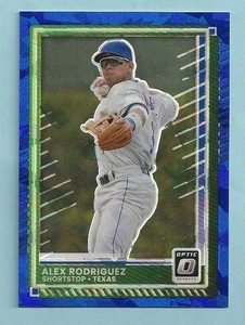 2025 Donruss Optic Blue Cracked Ice ALEX RODRIGUEZ #d /15 Texas Rangers - Picture 1 of 2