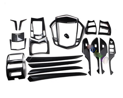 Juego completo de adornos de decoración interior estilo fibra de carbono para Cadillac SRX 2013-2015 Foto 1 de 4