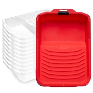 Paint Tray, 11 Pack, 9 Inch Paint Tray with Magnetic Brush Holder, Sturdy Pla... - Picture 1 of 7