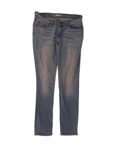 LEVI'S Womens 524 Super Low Skinny Jeans US 9 Medium W29 L32 Blue Cotton DN08 - Picture 1 of 5