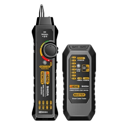  M469A Cavo RJ45 RJ11 LAN Tester Cavi -Strumento Test Interferenze7074 - Immagine 1 di 4