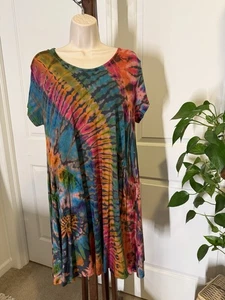 mexicali blues dress Tie Dye Multi Color One Size New With Tags - Picture 1 of 8