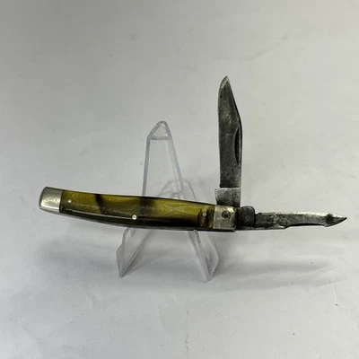 Vintage CATTARAUGUS Cutlery Co.  Pocket Knife 2 blades celluloid handles 22877 - Image 1 of 4