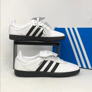 Adidas Samba LT lange Zunge JI2706 Lackleder weiß Damenschuhe Größe 6,5 - Bild 1 von 13