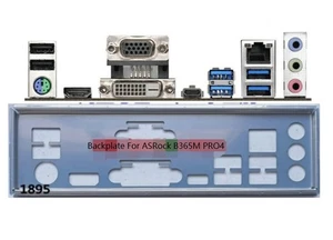 Backplate For ASRock B365M PRO4 Motherboard IO Shield plate i/o O Shield - Afbeelding 1 van 1
