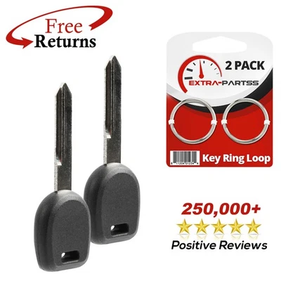 2 For 2000 2001 Mitsubishi Eclipse Galant Uncut Transponder Remote Fob Key Blade Foto 1 de 4