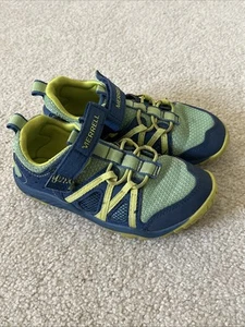 Merrell Kids Boys Hydro Glove Water Shoes Size 11M Blue Green Sport Sandal - Picture 1 of 8