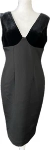 Calvin Klein Womens Dress Size 8 Black Sheath Sleeveless Cocktail Party Evening - Picture 1 of 11
