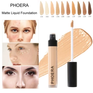 PHOERA Liquid Matte Flawless Long Lasting Full Coverage Foundation Concealer USA - Bild 1 von 18